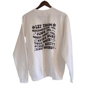 Let Them Misunderstand You Back Print Sweatshirt, Unisex Crew Neck Sweatshirt